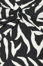 YOURS Plus Size Black Zebra Print Premium Swimsuit | Yours Clothing 6
