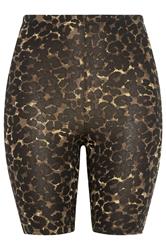 YOURSET 2 PACK Plus Size Black Leopard Stretch Cycling Shorts | Yours Clothing 10