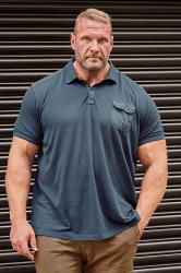 BadRhino Big & Tall Navy Pocket Polo Shirt | BadRhino 3