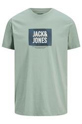JACK & JONES Big & Tall Light Green Hudson T-Shirt