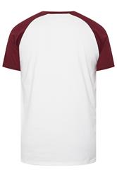 BadRhino Big & Tall Red & White 15 Raglan Football T-Shirt | BadRhino 5