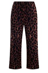 YOURS Curve Brown Leopard Print Trouser