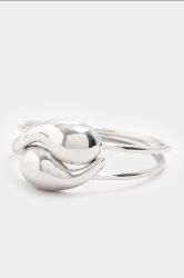 Silver Tone Tear Drop Bracelet | Yours Clothing 2