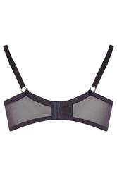 YOURS Plus Size Purple Floral Embroidered Non Padded Bra | Yours Clothing 7