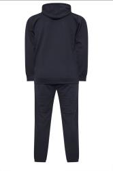 BadRhino Big & Tall Navy Blue Zip Through Hoodie & Jogger Set | BadRhino 5