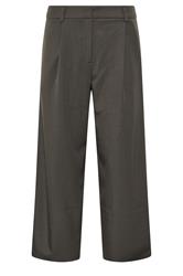 PixieGirl Petite Women's Dark Grey Barrel Leg Trousers | PixieGirl  5