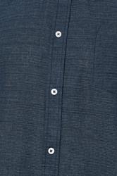 BadRhino Big & Tall Navy Blue Long Sleeve Slub Shirt | BadRhino 10