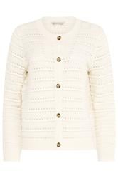 M&Co Cream Crochet Cardigan