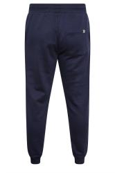 D555 Big & Tall Navy Blue Cuffed Joggers | BadRhino  4