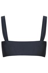YOURS Plus Size Navy Blue Flower Detail Bikini Top | Yours Clothing 8