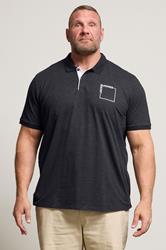 JACK & JONES Big & Tall Black Polo Shirt | BadRhino 3