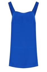 LTS Tall Women's Cobalt Blue Ruched Swing Cami Top 6