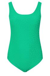 YOURS Plus Size Green Towelling Embossed Animal Swimsuit | Yours Clothing 7