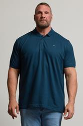 BadRhino Big & Tall Navy Teal Blue Core Polo Shirt | BadRhino 3