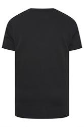 D555 Big & Tall Black 'Harlem' Ribbed T-Shirt | BadRhino 4