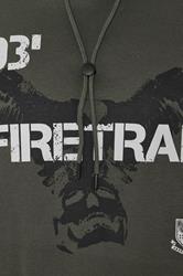 FIRETRAP Big & Tall Khaki Green Hawk Hoodie | BadRhino 5
