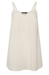 YOURS Curve Natural Brown Linen Vest Top