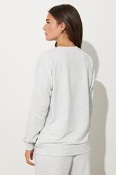 LTS Tall Light Grey Long Sleeve Sweatshirt | Long Tall Sally  5