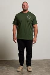 BadRhino Big & Tall Dark Green Circle Logo T-Shirt | BadRhino 1