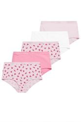 YOURSET 5 PACK Curve Pink Watermelon Print Full Briefs
