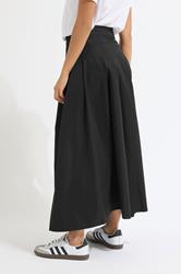 PixieGirl Petite Black Pleated Maxi Skirt | PixieGirl 4