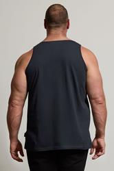 BadRhino Navy Blue Plain Vest Top | BadRhino 2