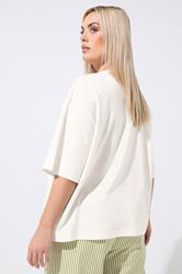 LIMITED COLLECTION Plus Size Ivory White 'Olive You' T-Shirt | Yours Clothing 2