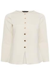 LIMITED COLLECTION Curve Cream Long Sleeve Compact Knitted Top