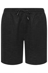 BadRhino Big & Tall Black Textured Shorts