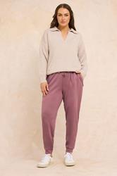 EVANS Plus Size Pink Luxe Zip Pocket Joggers | Evans  1