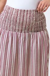 LIMITED COLLECTION Plus Size Red & White Stripe Maxi Skirt | Yours Clothing 4