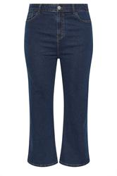 YOURS Plus Size Indigo Blue Denim Wide Leg Jeans | Yours Clothing 6