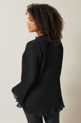EVANS Plus Size Black Pleat Blouse | Evans 4