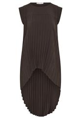 YOURS LONDON Curve Chocolate Brown Pleated Top