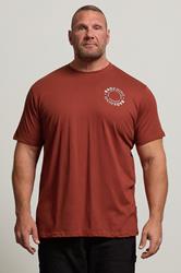 BadRhino Big & Tall Burnt Red Circle Logo T-Shirt | BadRhino 3