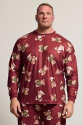 BadRhino Big & Tall Red Teddy Bear Pyjama Set | BadRhino 1