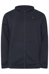 BadRhino Big & Tall Navy Blue Zip Through Hoodie