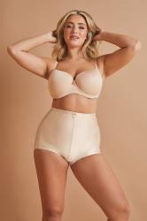 Plus Size Nude Medium Control Shaping Full Briefs | Yours Clothing 3