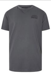 FIRETRAP Big & Tall Grey Storm Skull Print T-Shirt