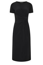 M&Co Petite Black Twist Front Maxi Dress | M&Co 1