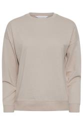 PixieGirl Petite Stone Brown Crew Neck Sweatshirt