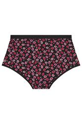YOURSET 5 PACK Plus Size Red Kiss Print Full Briefs | Yours Clothing 7