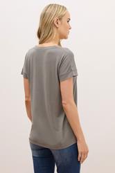 LTS PREMIUM Tall Grey V-Neck Modal T-Shirts | Long Tall Sally 2