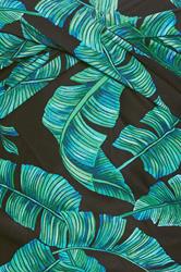 BUMP IT UP MATERNITY Plus Size Black Palm Leaf Swimsuit | Yours Clothing 6