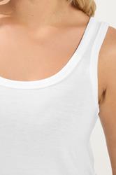 YOURS Plus Size White Basic Vest Top | Yours Clothing 4