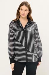STAR Black Abstract Stripe Shirt | StarByJM 1