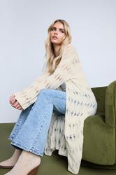 PixieGirl Petite Women's Ivory White Crochet Maxi Tie Cardigan | PixieGirl 1