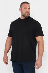 JACK & JONES Big & Tall Black Oversized T-Shirt | BadRhino 2