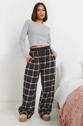 PixieGirl Petite Women's Grey Marl Ribbed Pyjama Top | PixieGirl 1