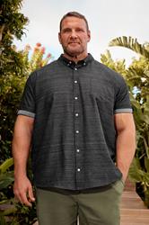 BadRhino Big & Tall Black Short Sleeve Slub Shirt | BadRhino 3